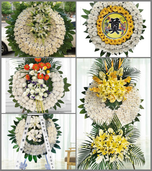 四川成都大邑县王泗镇五家村花圈速递